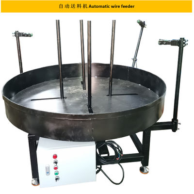 4 AX CNC 와이어 밴더 자동 380V 자동 와이어 피더 와이어 적재 선반